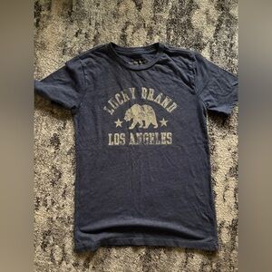 Lucky Brand Navy Boys Medium Tshirt Tee Los Angeles Bear Design